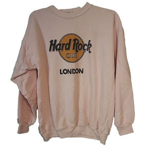 vintage hard rock cafe London sweatshirt Pink Small Unisex Rock N Roll Festival